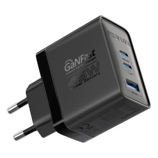 ACEFAST A13 PD 65W (USB-C+USB-C+USB-A) 3-PORT CHARGER BLACK